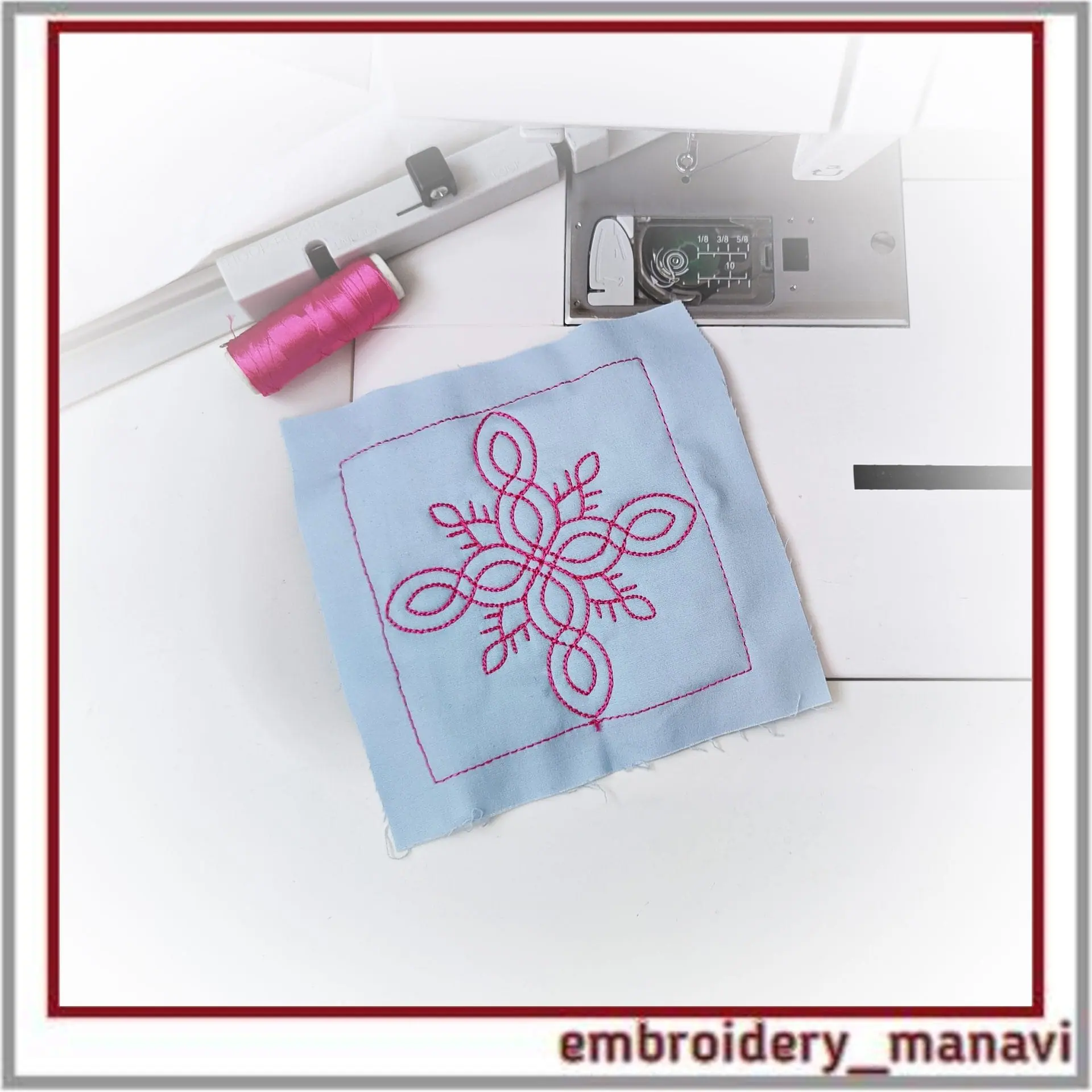Quilt Block 38 Quilting with floral plant patterns Embroidery 7 Quilt Block 38 Quilting with floral plant patterns Embroidery - Image 7