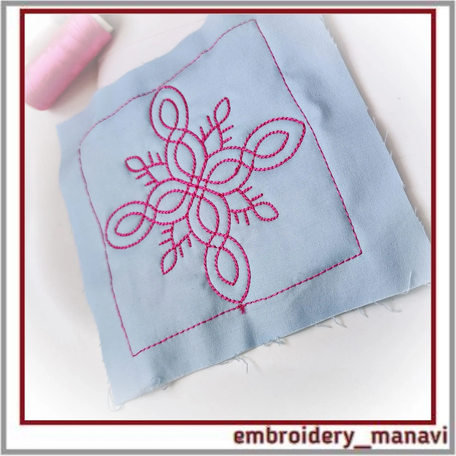 Quilt Block 38 Quilting with floral plant patterns Embroidery 5 Quilt Block 38 Quilting with floral plant patterns Embroidery - Image 5