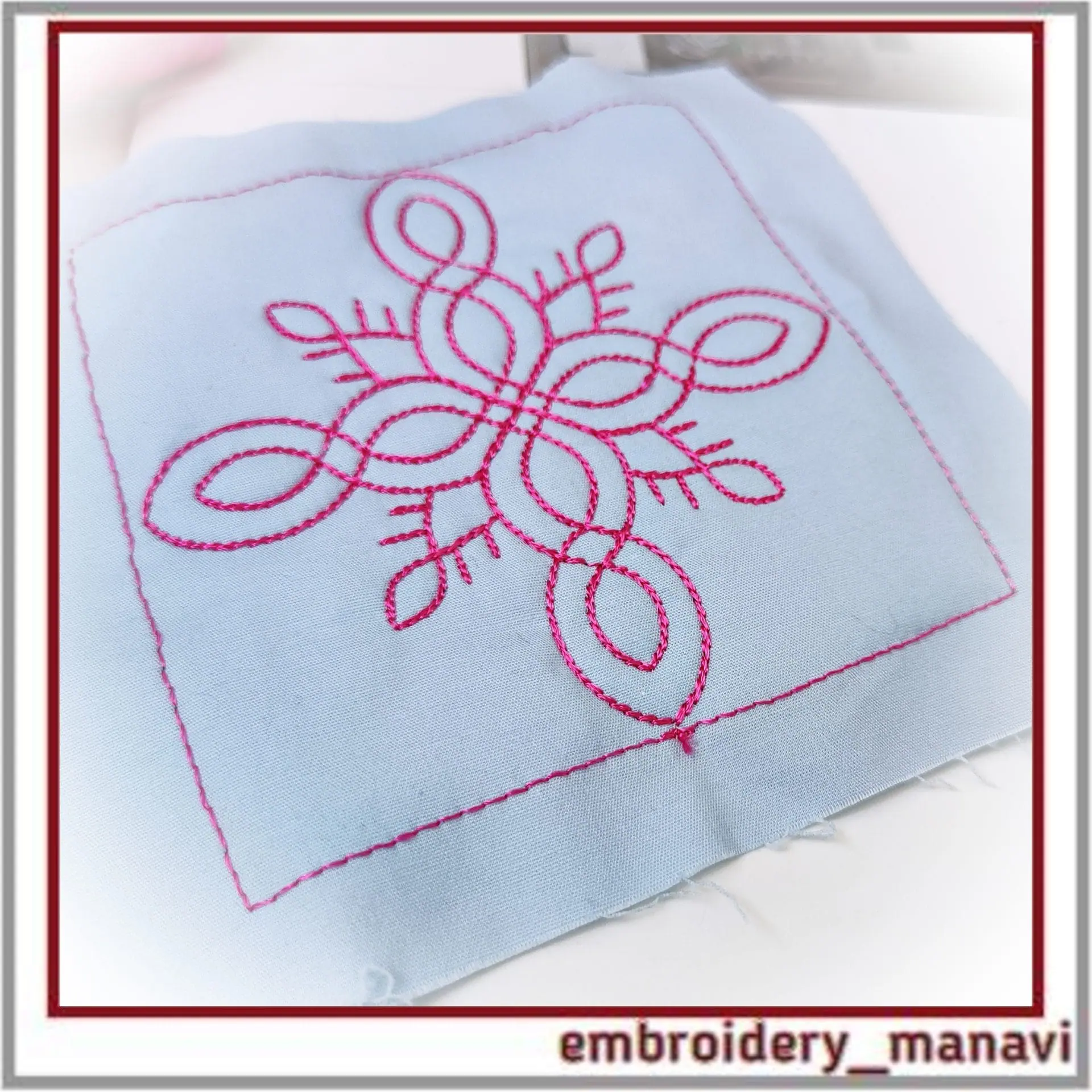Quilt Block 38 Quilting with floral plant patterns Embroidery 3 Quilt Block 38 Quilting with floral plant patterns Embroidery - Image 3