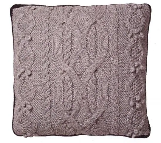 Vintage Knitting Pattern Snowflake Afghan and Aran Pillow - Image 3