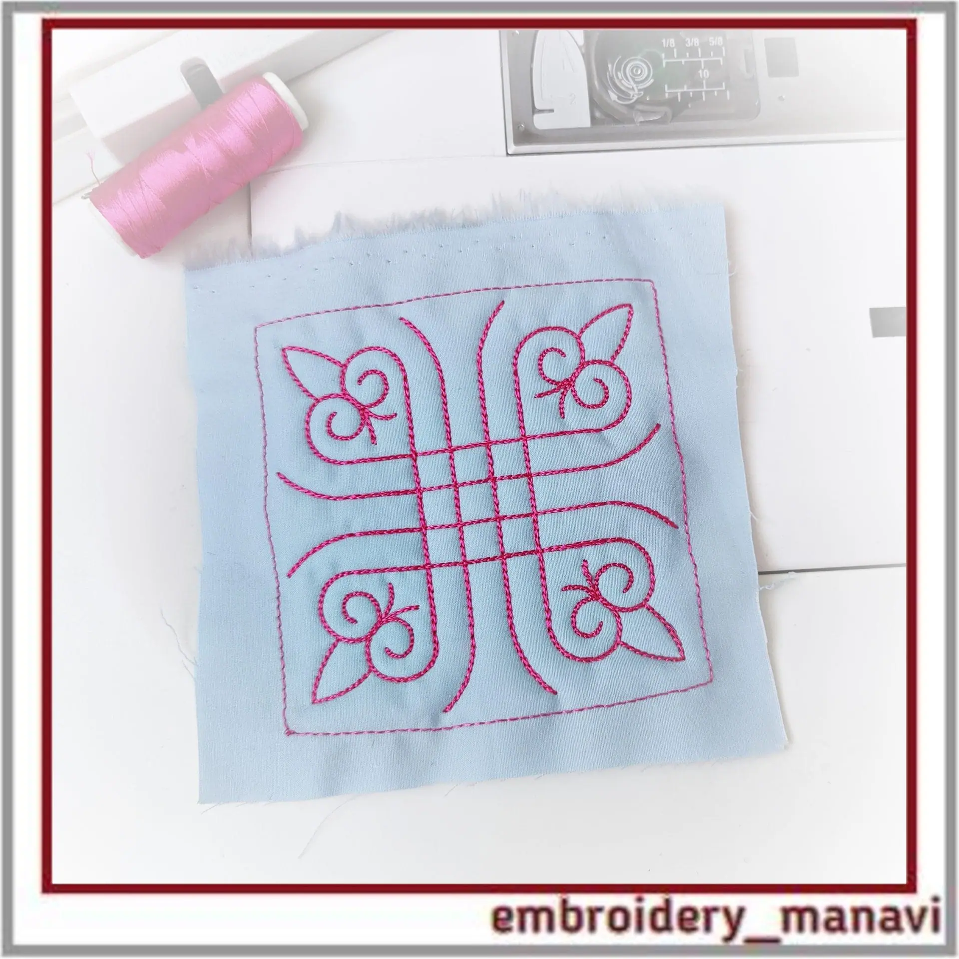 Quilt_Block_39_Quilting_with_floral_plant_patterns_Machine_Embroidery_Designs