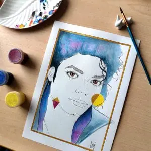 Michael Jackson acrylic painting Wall deluxe Decor original art