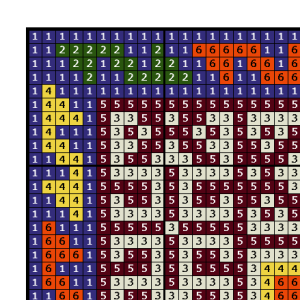 DollHouse Carpet Cross Stitch Pattern Miniature for Needlepoint