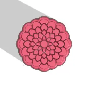 DAHLIA STL file for vacuum forming and 3D printing