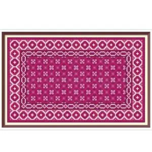 DollHouse Carpet Cross Stitch Pattern Miniature for Needlepoint