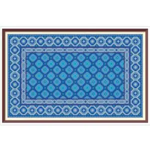 Rug for a Dolls Cross Stitch Pattern Miniature for Needlepoint