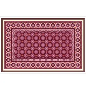 Rug for a Dolls Cross Stitch Pattern Miniature for Needlepoint