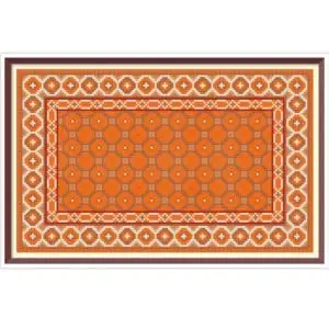 Rug for a Dolls Cross Stitch Pattern Miniature for Needlepoint