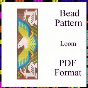 Loom Bead bracelet pattern Eagle PDF file Bead graph