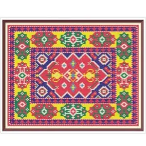 Rug for a Dolls Cross Stitch Pattern Miniature for Needlepoint