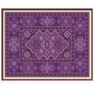 Rug for a Dolls Cross Stitch Pattern Miniature for Needlepoint