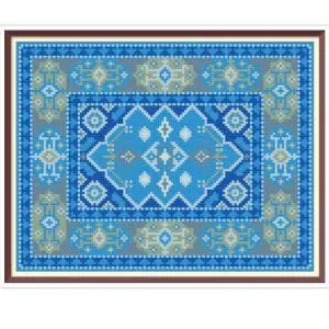 Rug for a Dolls Cross Stitch Pattern Miniature for Needlepoint