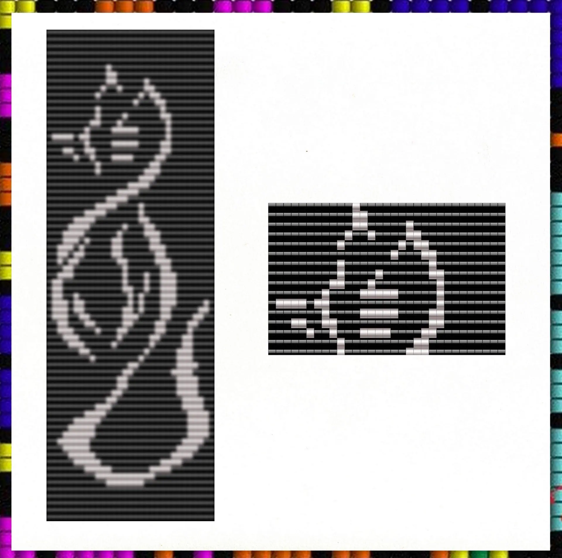 Loom stitch pattern Beaded bracelet Cat PDF file Set patterns 5 Loom stitch pattern Beaded bracelet Cat PDF file Set patterns