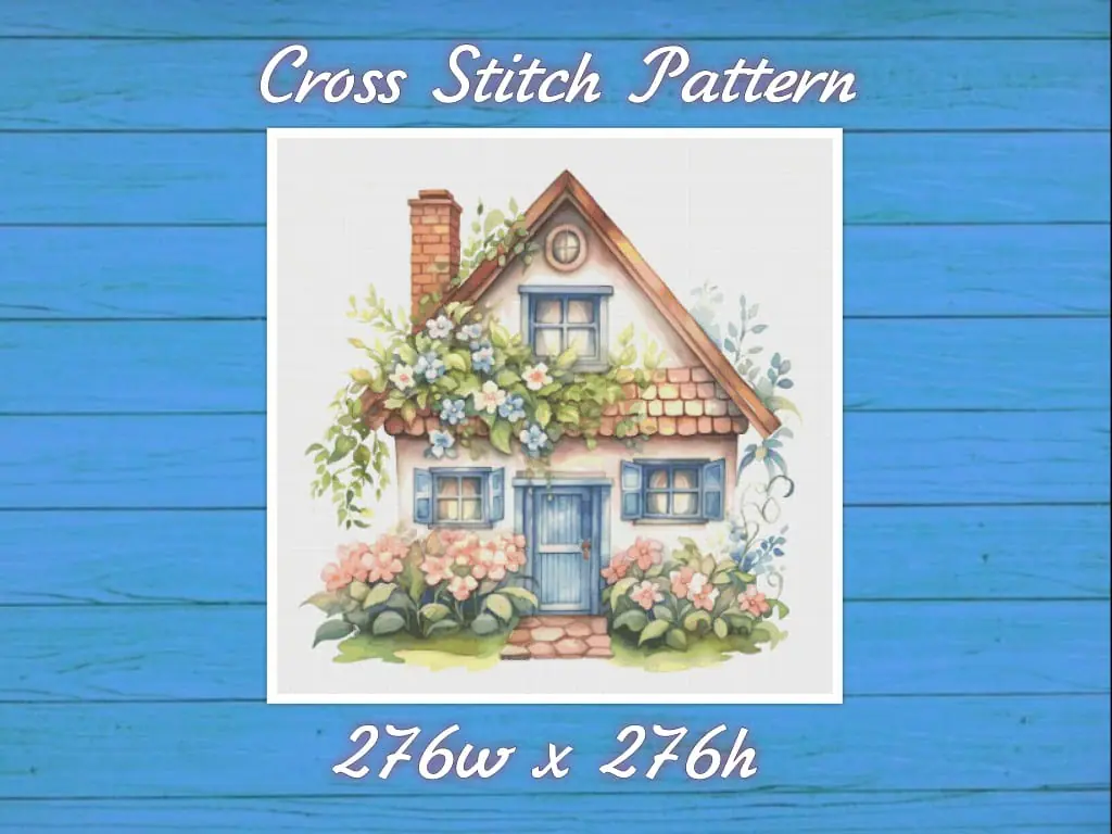 House Village Cross Stitch Pattern Vintage Counted 695 276 1 House Village Cross Stitch Pattern Vintage Counted 695 276