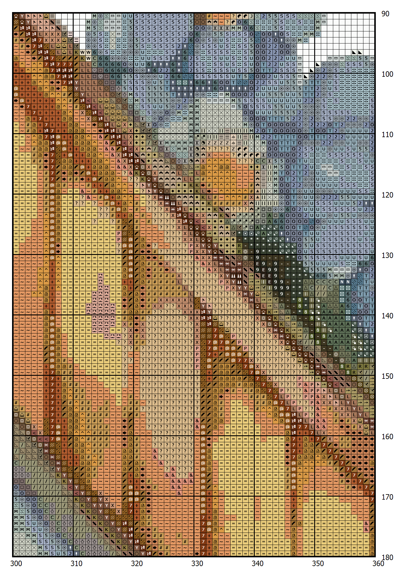 House Village Cross Stitch Pattern Vintage Counted 696 276 - Image 3
