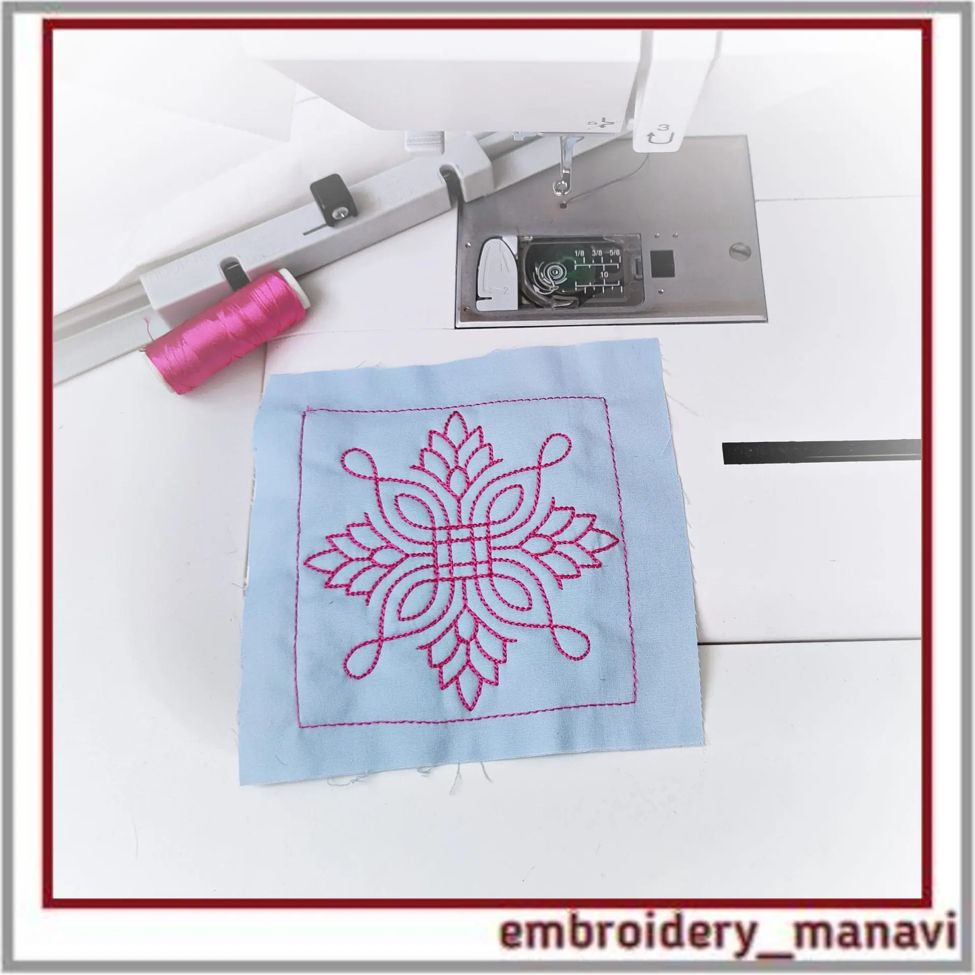 Quilt_Block_41_Quilting_with_floral_plant_patterns_Machine_Embroidery_Designs