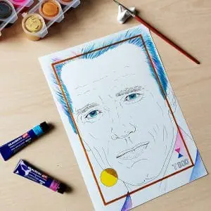 Arnold Schwarzenegger acrylic painting modern Wall Decor art