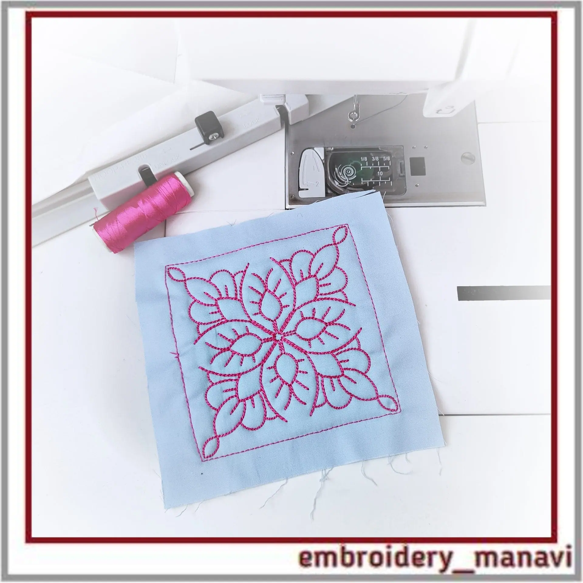 Quilt Block 42 Quilting Designs by Embroidery Manavi 05 1 Quilt_Block_42_Quilting_patterns_Machine_Embroidery_Designs