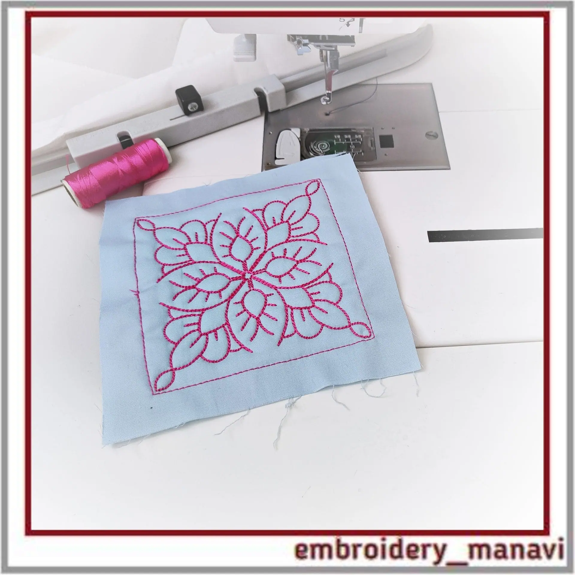 Quilt Block 42 Quilting Designs by Embroidery Manavi 05 6 Quilt Block 42 Quilting Designs by Embroidery Manavi 05 - Image 6