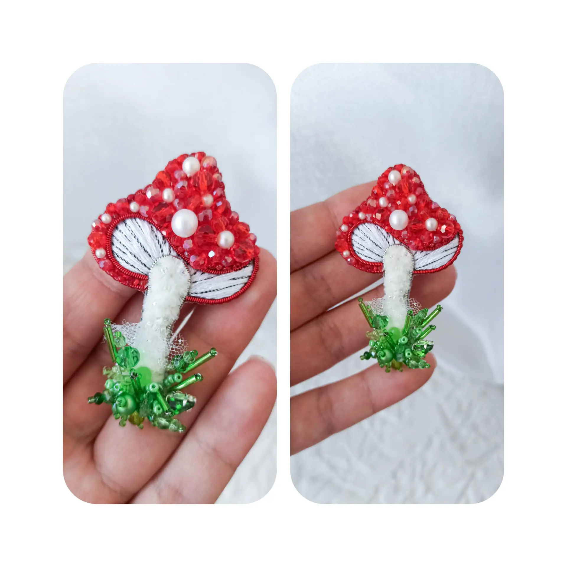 fly agaric decoration mushroom brooch pin handmade 6 fly agaric decoration mushroom brooch pin handmade - Image 6