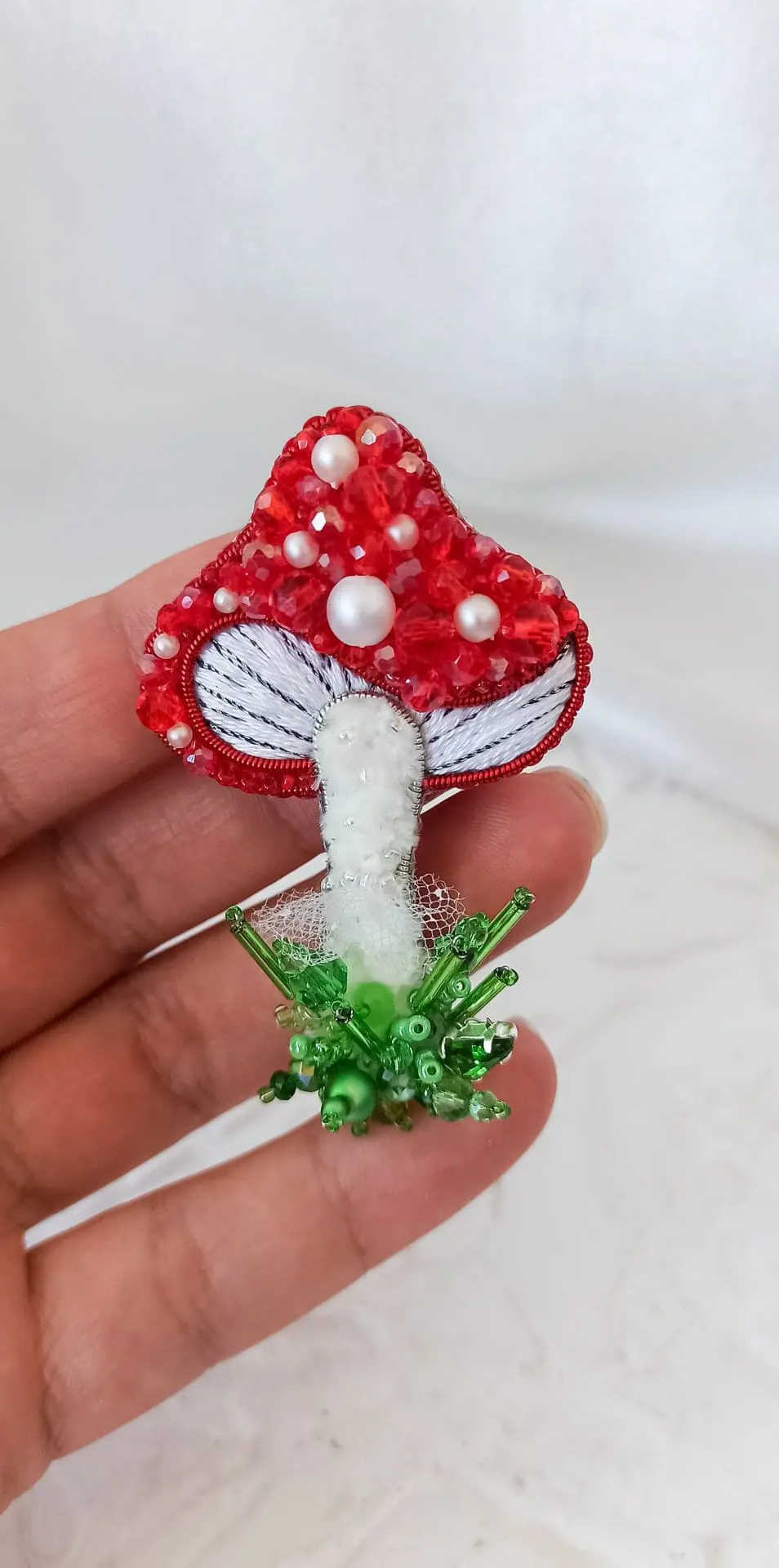 fly agaric decoration mushroom brooch pin handmade 1 fly agaric decoration mushroom brooch pin handmade