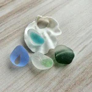 Set of genuine sea glass (4 pcs.) A180