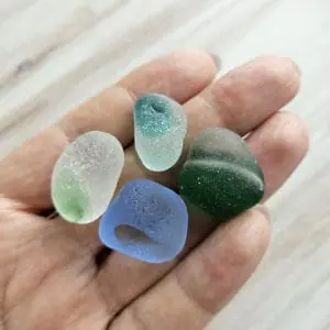 Set of genuine sea glass (4 pcs.) A180