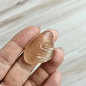 Peachy pink genuine sea glass P164
