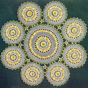 Vintage large doily flower, crochet motif pattern, format pdf Awesome handmade round from motifs doily crochet pattern is a great gift to a close person. Doily crochet pattern from motifs flowers for all skill levels.