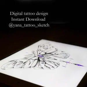 Moth Tattoo Design Moth Tattoo Idea Drawing Flash
