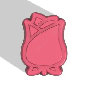 ROSEBUD STL FILE for vacuum forming and 3D printing