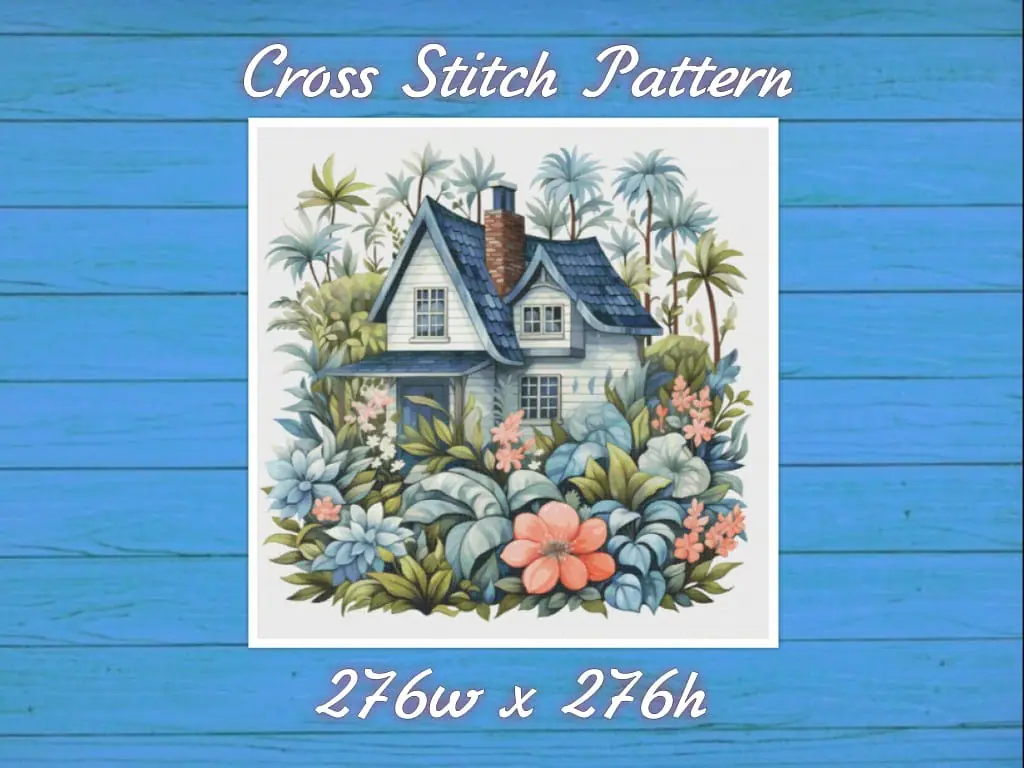 Cottage Cross Stitch Pattern Vintage Counted 749 276 1 Cottage Cross Stitch Pattern Vintage Counted 749 276