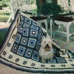 Vintage Crochet Pattern Afghan Contemporary Granny