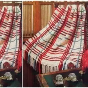 Vintage Crochet Pattern Afghan Highland Glen
