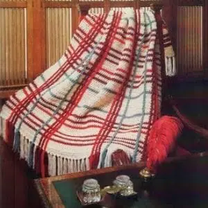 Vintage Crochet Pattern Afghan Highland Glen