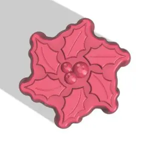 HOLLY AND IVY STL FILE for vacuum forming and 3D printing