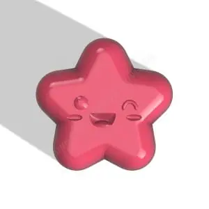 STAR STL FILE for vacuum forming and 3D printing