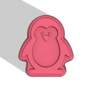 PENGUIN STL FILE for vacuum forming and 3D printing