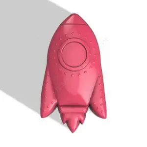 Rocket STL file for vacuum forming and 3D printing