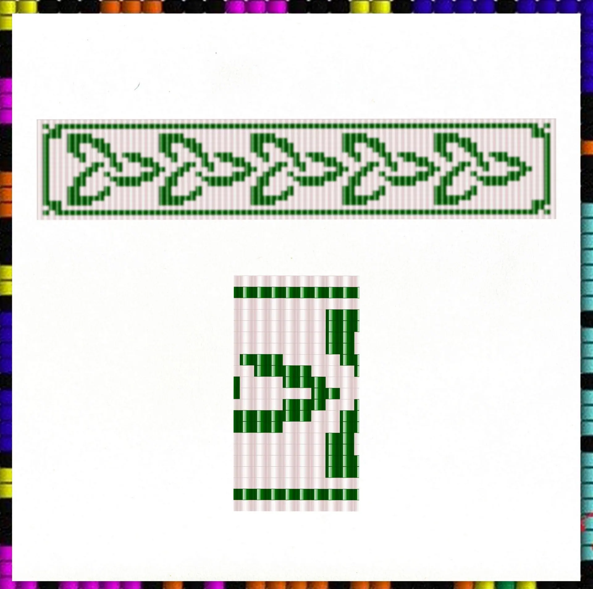 Loom beaded bracelet Ladybug and shamrock Miyuki delica PDF file 3 Loom beaded bracelet Ladybug and shamrock Miyuki delica PDF file