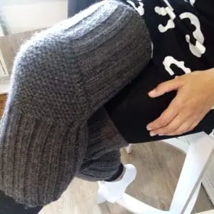 Knee Pads Knitted Handmade up to 23 inches