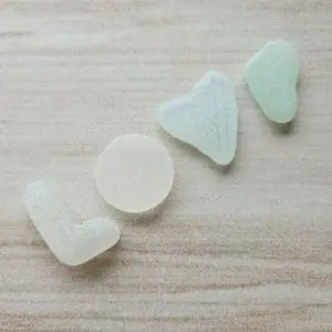 Set of genuine sea glass LOVE! A183