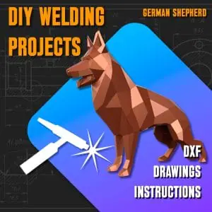 Welding Project Plans Drawings German Shepherd (DXF, PDF)