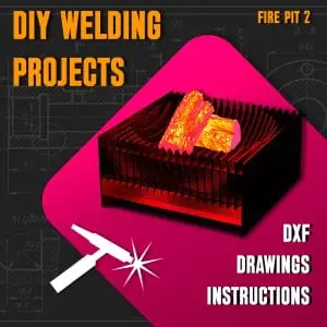 Welding Project Plans Drawings Fire Pit 2 (DXF, PDF)