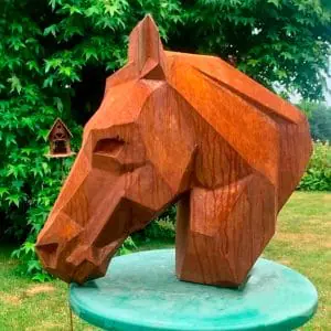 Welding Project Plans Drawings Horse Head V2 (DXF, PDF)