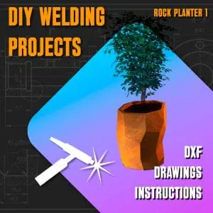 Welding Project Plans Drawings Rock Planter (DXF, PDF)