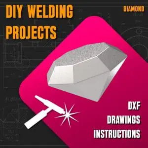 Welding Project Plans Drawings Diamond (DXF, PDF)