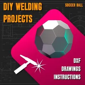 Welding ProjectPlans Drawings Soccer Ball (DXF, PDF)