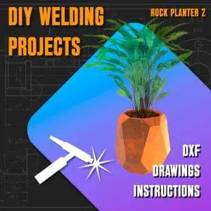 Welding Project Plans Drawings Planter 2 (DXF, PDF)