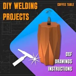 Welding Project Plans Drawings Table 2 (DXF, PDF)